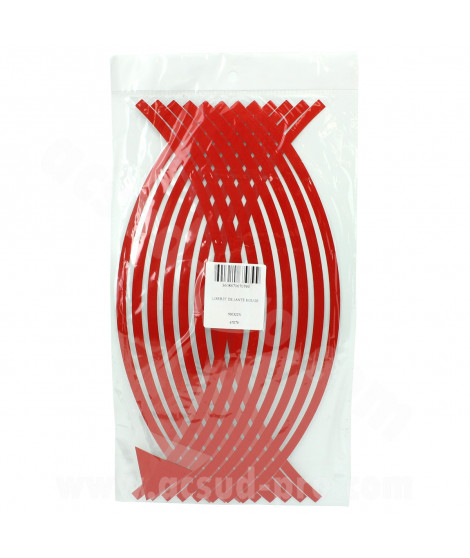 LISERET REFLECHISSANT ROUGE 17"