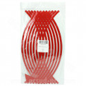 LISERET REFLECHISSANT ROUGE 17"