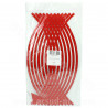 LISERET REFLECHISSANT ROUGE 17"