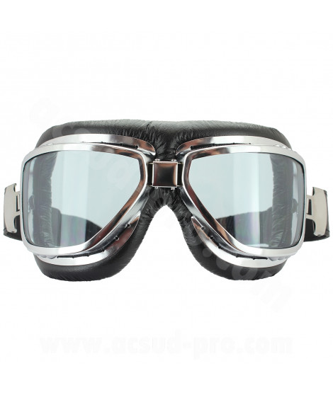 LUNETTE MOTO VINTAGE BULLDOG VERRE BOMBE