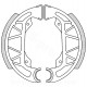 MACHOIRE DE FREIN ARRIERE BRENTA ADAPT. PIAGGIO 50 ZIP. NRG. TYPHOON. NTT 1998-2004  (Ø100 X 20) (OEM : 2727115) BR0275