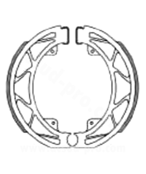 MACHOIRE DE FREIN ARRIERE BRENTA ADAPT. PIAGGIO FLY 50CC 2TPS / 4TPS . LIBERTY 50CC (Ø140 x 25) BR0303