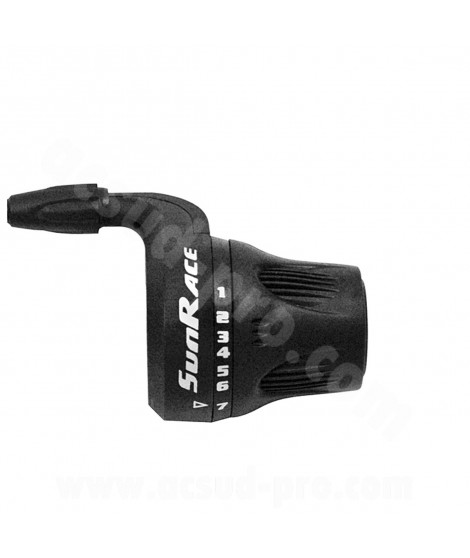 MANETTE DE DERAILLEUR DROITE 7V. POIGNEE TOURNANTE SUNRACE SHIFTER  - COMPATIBLE SHIMANO / SRAM
