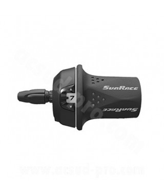 MANETTE DE DERAILLEUR DROITE 8V. POIGNEE TOURNANTE SUNRACE SHIFTER  - COMPATIBLE SHIMANO / SRAM