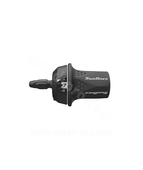 MANETTE DE DERAILLEUR DROITE 8V. POIGNEE TOURNANTE SUNRACE SHIFTER  - COMPATIBLE SHIMANO / SRAM