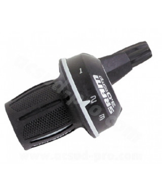 MANETTE DE DERAILLEUR GAUGHE 3V. POIGNEE TOURNANTE SRAM 3.0  - COMPATIBLE SHIMANO