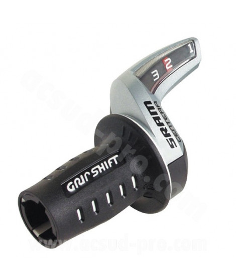 MANETTE DE DERAILLEUR GAUGHE 3V. POIGNEE TOURNANTE SRAM CENTERA - COMPATIBLE SHIMANO