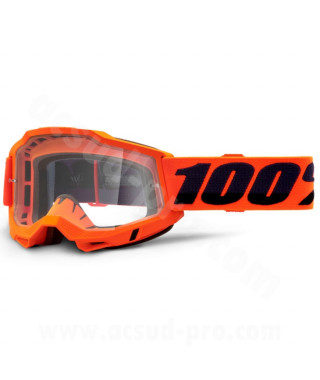 MASQUE/LUNETTES CROSS 100%  ACCURI 2 ORANGE CLEAR LENS