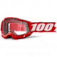 MASQUE/LUNETTES CROSS 100%  ACCURI 2 RED CLEAR LENS