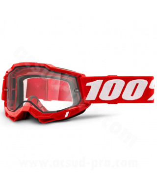 MASQUE/LUNETTES CROSS 100%  ACCURI 2 RED CLEAR LENS