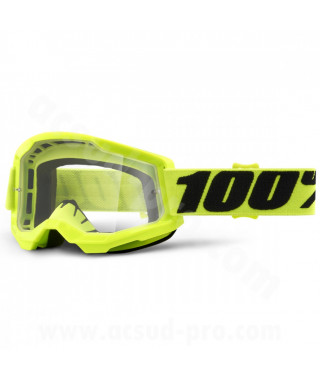 MASQUE/LUNETTES CROSS 100%  STRATA 2 YELLOW CLEAR LENS
