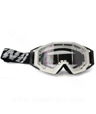 MASQUE/LUNETTES CROSS MOTO NOEND 7.2 CRACKED SERIES BLANC