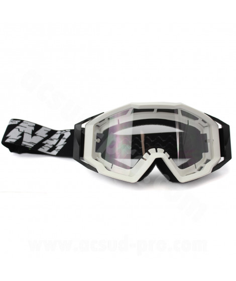 MASQUE/LUNETTES CROSS MOTO NOEND 7.2 CRACKED SERIES BLANC