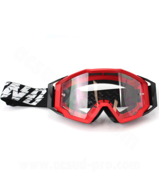 MASQUE/LUNETTES CROSS MOTO NOEND 7.2 CRACKED SERIES ROUGE