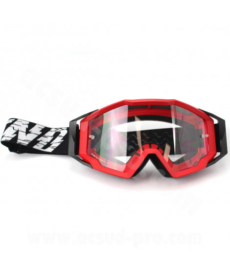 MASQUE/LUNETTES CROSS MOTO NOEND 7.2 CRACKED SERIES ROUGE