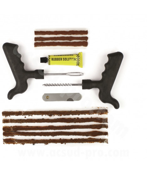 NECESSAIRE DE REPARATION PNEU TUBELESS A MECHE ( QUAD / MOTO / CYCLO / SCOOTER )