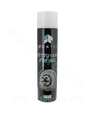 NETTOYANT FREINS  IRONTEK  (AEROSOL DE 600ML) MADE IN FRANCE