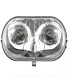 OPTIQUE AVANT COMPLET TNT ADAPT. MBK OVETTO / YAMAHA NEOS 2004-2007 ( LIVRE AVEC AMPOULE  )*
