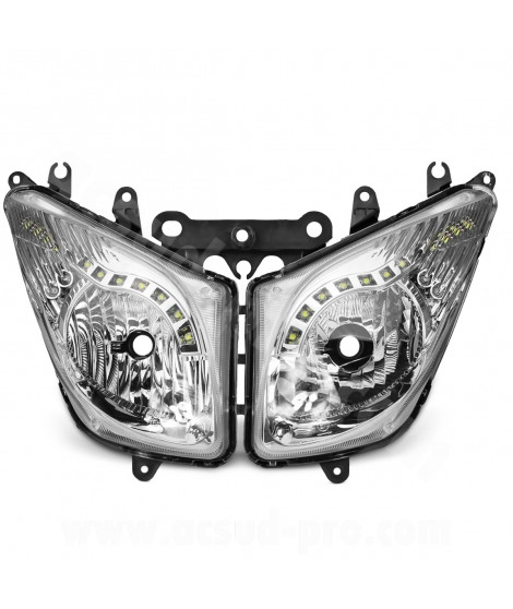 OPTIQUE RB MAX AVEC LED ADAPT. YAMAHA TMAX 500CC 2008-2011 HOMOLOGUE CE  (OEM : 4B5-843100-200)