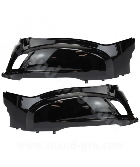 PAIRE CAPOTAGES / CARENAGES ARRIERE ADAPT. SYM FIDDLE 2 50cc 4T 2011-2021 / 125cc 2010-2014 NOIR