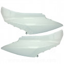 PAIRE COQUES / CARENAGES ARRIERE ADAPT. SYM ORBIT 2  BLANC 50 / 125cc 2T ET 4T 2010-2014 (OEM: 83500-AAA-0001 / 83600-AAA-0001)