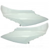 PAIRE COQUES / CARENAGES ARRIERE ADAPT. SYM ORBIT 2  BLANC 50 / 125cc 2T ET 4T 2010-2014 (OEM: 83500-AAA-0001 / 83600-AAA-0001)