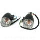 PAIRE DE CLIGNOTANT ARRIERE ADAPT. SYM ORBIT 2 50 -125cc 2T ET 4T 2010-2014 NOIR  (OEM : 33600-ABA-0000 / 33650-ABA-0000)*