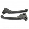 PAIRE LEVIER FREIN CYCLO NOIR ADAPT. TYPE ORIGINE PGT 103 SP / MVL / VOGUE PLASTIQUE (DROIT OU GAUCHE)