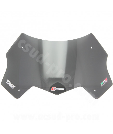 PARE BRISE SPORT FUME ADAPT. YAMAHA TMAX 530-560CC 2017-2021  SX / DX ( H: 230 L: 410 )