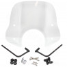 PARE BRISE TNT TYPE VESPA +  KIT DE FIXATION SUR RETROVISEUR (MODELE ECONOMIQUE)