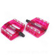 PEDALE VELO BMX TOKEN POINTES REMPLACABLE ROUGE (LA PAIRE)