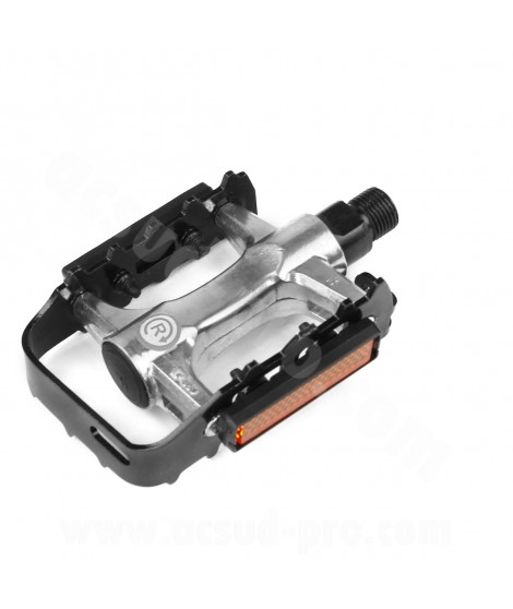 PEDALE VELO VTT/VTC CORPS ALU / CAGE ALU NOIR (LIVREES EN BOITES CARTONNEES) (LA PAIRE)