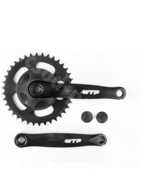 PEDALIER MONO PLATEAU 38 DENTS 170mm NOIR WTP