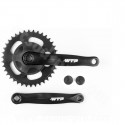 PEDALIER MONO PLATEAU 38 DENTS 170mm NOIR WTP