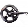 PEDALIER MONO PLATEAU 44 DENTS 170mm ACIER NOIR