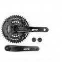 PEDALIER VTT-CITY WTP 22/32/42 7/8V. 170mm ALU NOIR