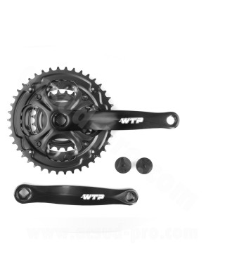 PEDALIER VTT-CITY WTP 24/34/42 7/8V. 170mm ACIER NOIR