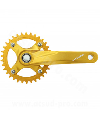 PEDALIER VTT L-TWOO MONO HOLLOW 34D 170mm 1X9/10/11/12/13V. GOLD