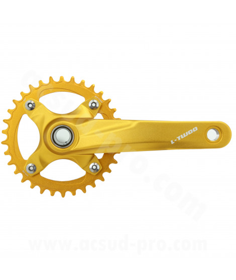 PEDALIER VTT L-TWOO MONO HOLLOW 34D 170mm 1X9/10/11/12/13V. GOLD