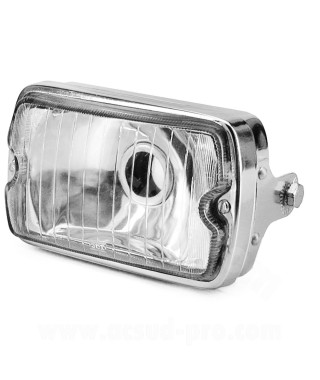 PHARE AVANT RECTANGULAIRE ACIER CHROME