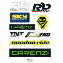 PLANCHE AUTOCOLLANTS RB MAX / CARENZI / NOEND  210 X 300mm