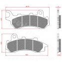 PLAQUETTE DE FREIN MAXISCOOTER BRENTA ADAPT. HONDA PCX 125-150CC 2018-2024  AV (HOMOLOGUEE ECE R90) BR3237 ( ETRIER NISSIN )