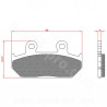 PLAQUETTE DE FREIN MAXISCOOTER BRENTA ADAPT. SUZUKI BURGMAN 400-650CC ARRIERE (HOMOLOGUEE ECE R90) BR3104