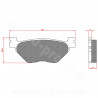 PLAQUETTE DE FREIN MAXISCOOTER BRENTA ADAPT. YAMAHA TMAX 500 2001-2003 / 530-560CC 2008-2024 ARRIERE (HOMOLOGUEE ECE R90) BR3058