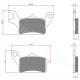 PLAQUETTE DE FREIN MAXISCOOTER BRENTA ADAPT. YAMAHA TRICITY 125-300CC AVANT DROIT (HOMOLOGUEE ECE R90) BR3179