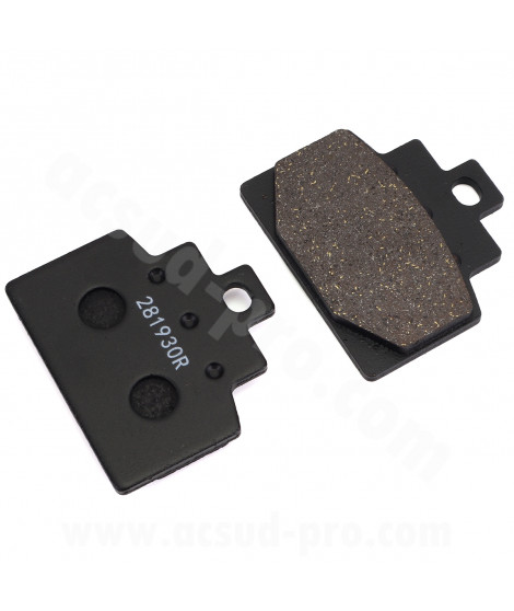 PLAQUETTE DE FREIN MAXISCOOTER RB MAX ADAPT. PIAGGIO MP3 300-350-400-500CC 2018  AVANT  NOUVEAU MODELE   (OEM  : 1C003813)
