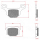 PLAQUETTE DE FREIN MOTO BRENTA ADAPT. RIEJU MRT 50 PRO / GPR 125cc / RS4 / RS3 / XR7 (HOMOLOGUEE ECE R90) BR3187