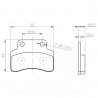 PLAQUETTE DE FREIN SCOOTER  ADAPT. TNT MOTOR / CPI / GY6 SCOOTER 2T / KEEWAY / GENERIC / PEUGEOT