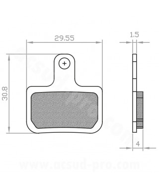 PLAQUETTE DE FREIN VELO BRENTA E-BIKE/ SEMI METAL COMPATIBLE SRAM RED. FORCE AXS. LEVEL. LEVEL T. LEVEL ULTIMATE