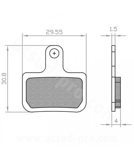 PLAQUETTE DE FREIN VELO BRENTA E-BIKE/ SEMI METAL COMPATIBLE SRAM RED. FORCE AXS. LEVEL. LEVEL T. LEVEL ULTIMATE